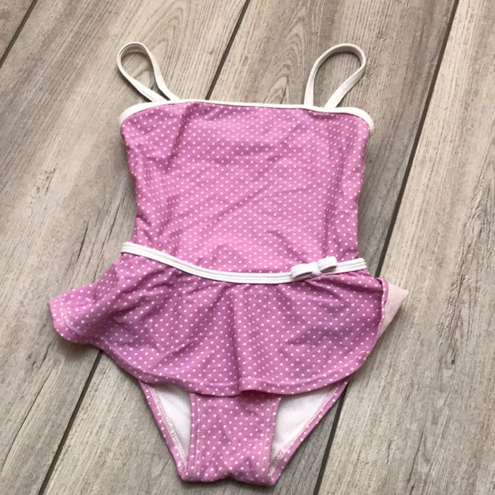 Purple and white dot Swimsuit